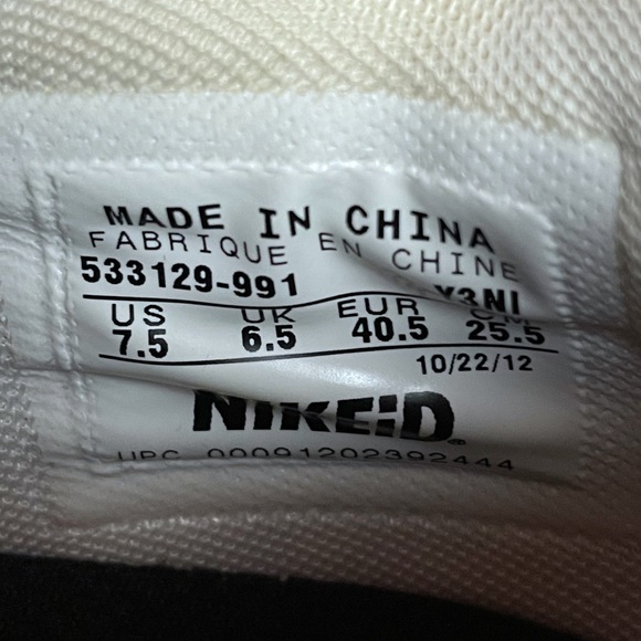 Nike ID Dunk Low Orange Black 533129-991 Men’s 7.5 Women’s 9 - Picture 5 of 5